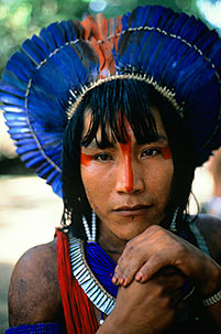 Ta'Kire, a Kayapo Indian warrior